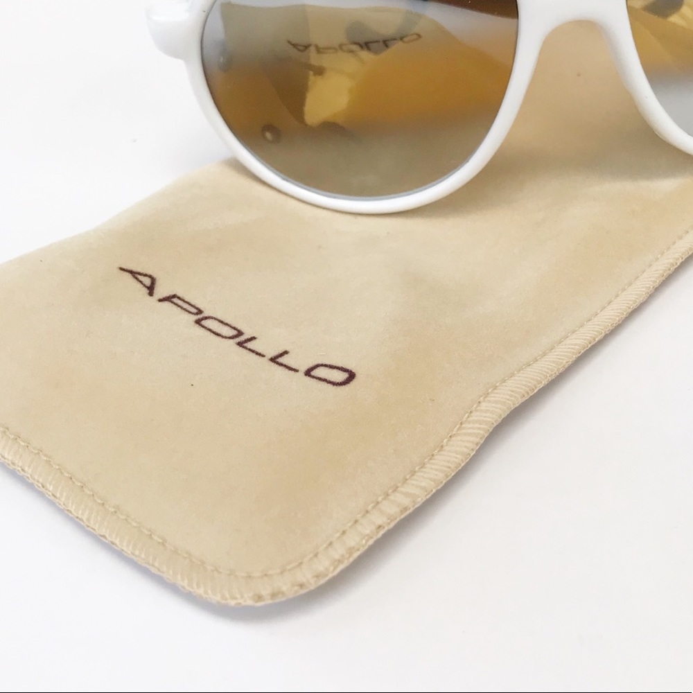 APOLLO All Weather Sunglasses w/Leather Shields Wh - Picture 8 of 11